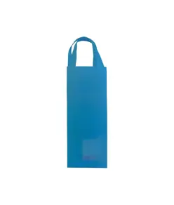 Shopper porta bottiglia in TNT 100 g/m2  termosaldato, manici corti Handle