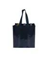 Shopper porta bottiglie (6 posti) in PP laminato 120 g/m2, manici corti a nastro Handle