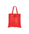 Shopper ripiegabile a forma di rosa in poliestere 190T, con moschettone in plastica Handle