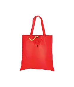 Shopper ripiegabile a forma di rosa in poliestere 190T, con moschettone in plastica Handle