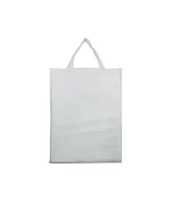 Shopper ripiegabile con soffietto in TNT 80 g/m2, manici corti Handle