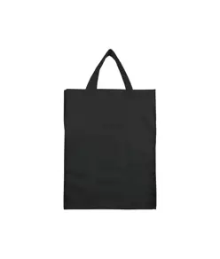 Shopper ripiegabile con soffietto in TNT 80 g/m2, manici corti Handle