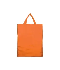 Shopper ripiegabile con soffietto in TNT 80 g/m2, manici corti Handle