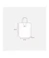 Shopper ripiegabile con soffietto in TNT 80 g/m2, manici corti Handle