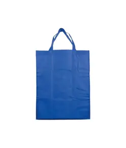 Shopper ripiegabile con soffietto in TNT 80 g/m2, manici corti Handle