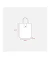 Shopper ripiegabile con soffietto in TNT 80 g/m2, manici corti Handle