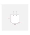 Shopper  ripiegabile con soffietto in TNT 80g/m2 cucito, manici corti Handle