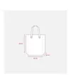 Shopper  ripiegabile con soffietto in TNT 80g/m2 cucito, manici corti Handle
