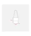 Shopper tascapane con soffietto in TNT 80 g/m2 cucito con tracolla Handle