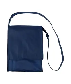 Shopper tascapane con soffietto in TNT 80 g/m2 cucito con tracolla Handle