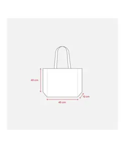 Shopper termosaldata in R-pet  80 g/ m2 con soffietto Handle