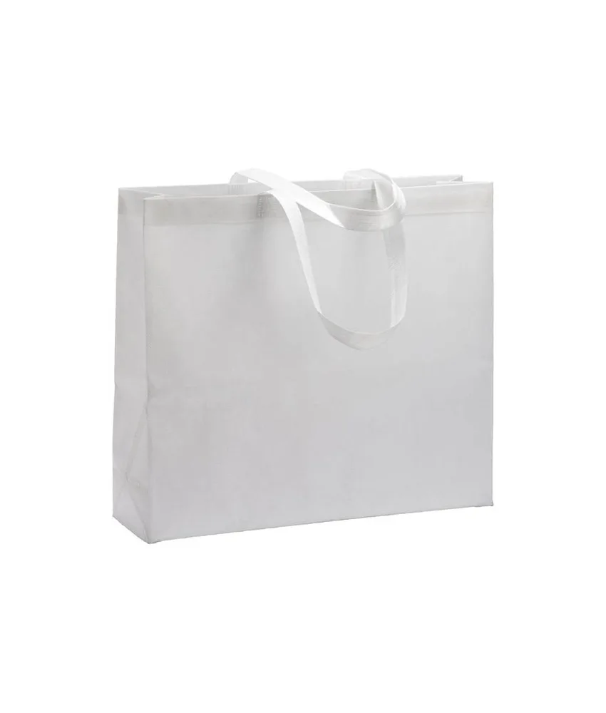 50 pezzi Shopper termosaldata in R-pet 80 g/ m2 con soffietto Handle