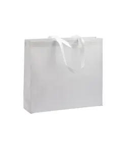 Shopper termosaldata in R-pet  80 g/ m2 con soffietto Handle