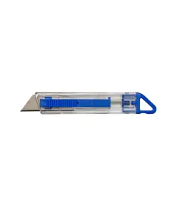 Taglierino trasparente con lama retrattile automatica , medio