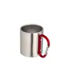 Tazza in acciaio con manico in alluminio a moschettone, 200 ml