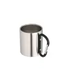 Tazza in acciaio con manico in alluminio a moschettone, 200 ml