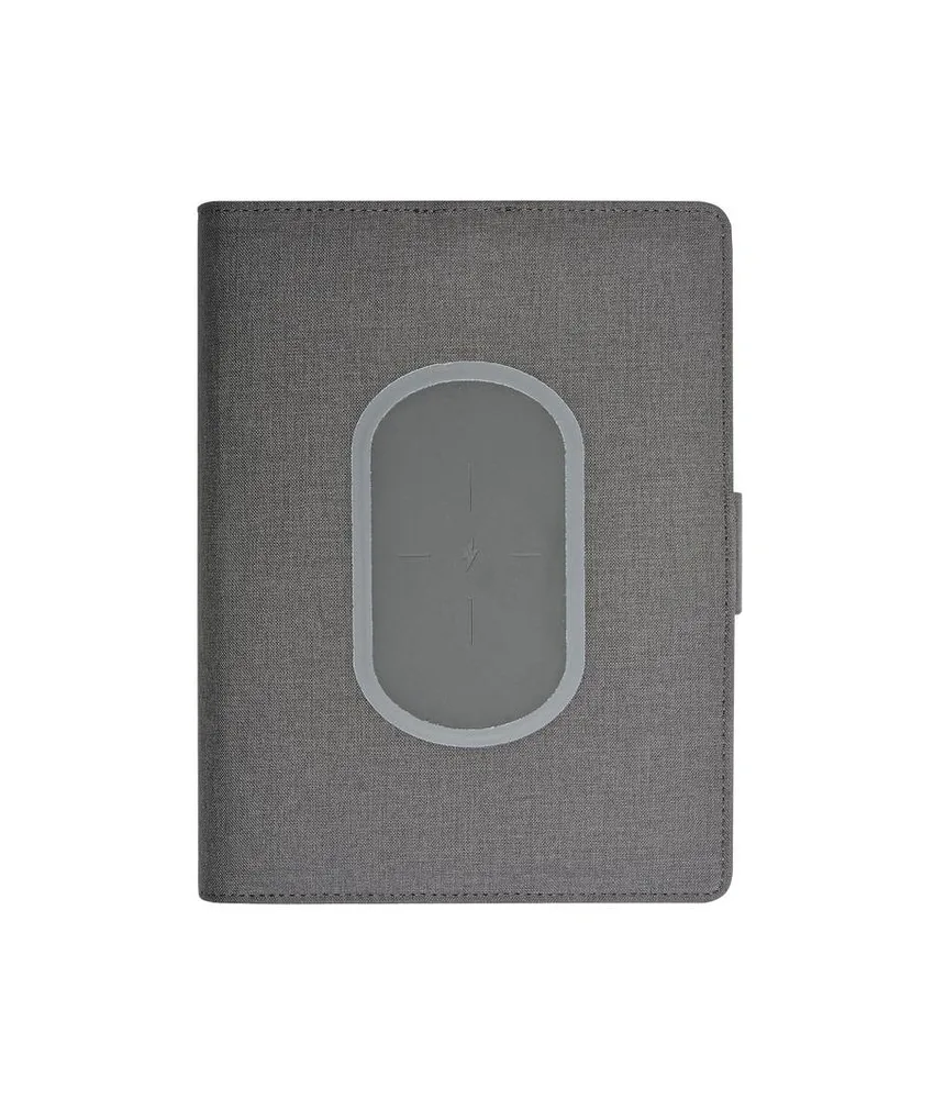 Tech organizer con wireless charger e quaderno (A5)
