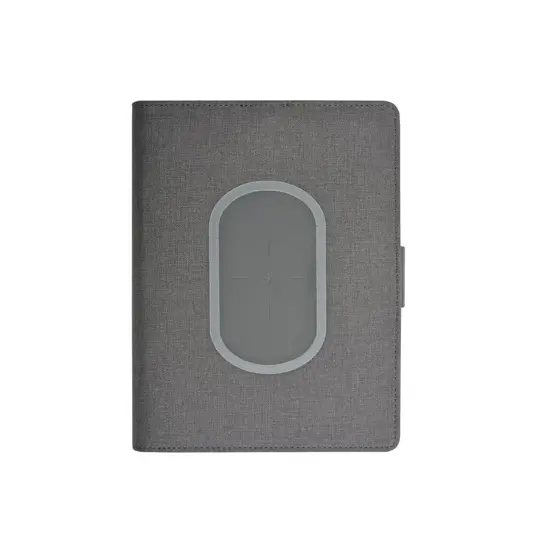 Tech organizer con wireless charger e quaderno (A5)