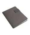 Tech organizer in tessuto mélange con quaderno a righe (A5)