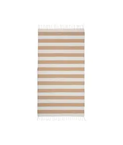 Telo mare/pareo  in cotone riciclato  da 180 gr/m2 con frange, misura 90x170 cm