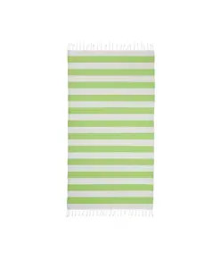 Telo mare/pareo  in cotone riciclato  da 180 gr/m2 con frange, misura 90x170 cm