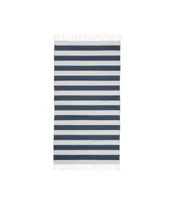Telo mare/pareo  in cotone riciclato  da 180 gr/m2 con frange, misura 90x170 cm