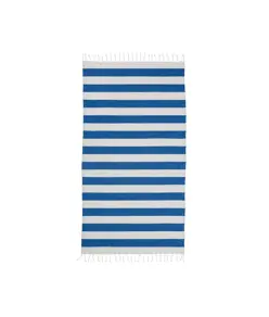Telo mare/pareo  in cotone riciclato  da 180 gr/m2 con frange, misura 90x170 cm