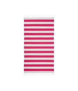 Telo mare/pareo  in cotone riciclato  da 180 gr/m2 con frange, misura 90x170 cm
