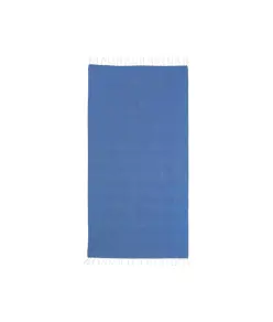 Telo mare/pareo  in cotone riciclato  da 180 gr/m2 con frange, misura 90x170 cm