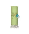 Telo mare/pareo  in cotone riciclato  da 180 gr/m2 con frange, misura 90x170 cm
