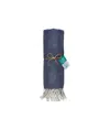 Telo mare/pareo  in cotone riciclato  da 180 gr/m2 con frange, misura 90x170 cm