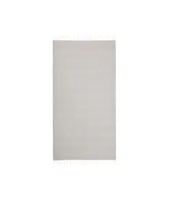 Telo mare/pareo  in cotone riciclato  da 180 gr/m2 con frange, misura 90x170 cm