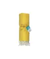 Telo mare/pareo  in cotone riciclato  da 180 gr/m2 con frange, misura 90x170 cm
