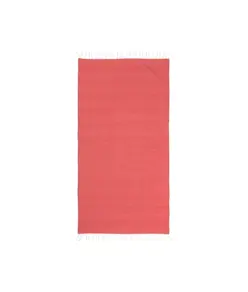 Telo mare/pareo  in cotone riciclato  da 180 gr/m2 con frange, misura 90x170 cm