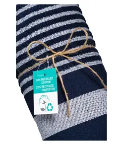 Telo mare/pareo  in cotone riciclato stile futa da 350 gr/m2