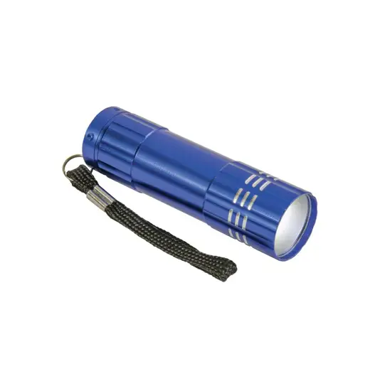 Torcia tascabile a LED COB (Chip On Board) in allumino con cordino (batterie NON incluse)