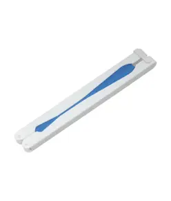 Ventaglio in carta colorata con manico in plastica bianca, lunghezza cm 26