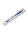 Ventaglio in carta colorata con manico in plastica bianca, lunghezza cm 26