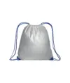 Zainetto bianco in poliestere 210 T con chiusura a strozzo, angoli rinforzati Handle
