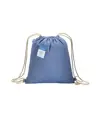 Zainetto carbon neutral in cotone riciclato effetto melange 280 gr/m2 con chiusura a stroz Handle