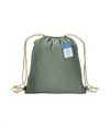 Zainetto carbon neutral in cotone riciclato effetto melange 280 gr/m2 con chiusura a stroz Handle