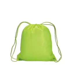 Zainetto fluo in poliestere 210 T con chiusura a strozzo e angoli rinforzati Handle