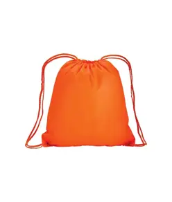 Zainetto fluo in poliestere 210 T con chiusura a strozzo e angoli rinforzati Handle