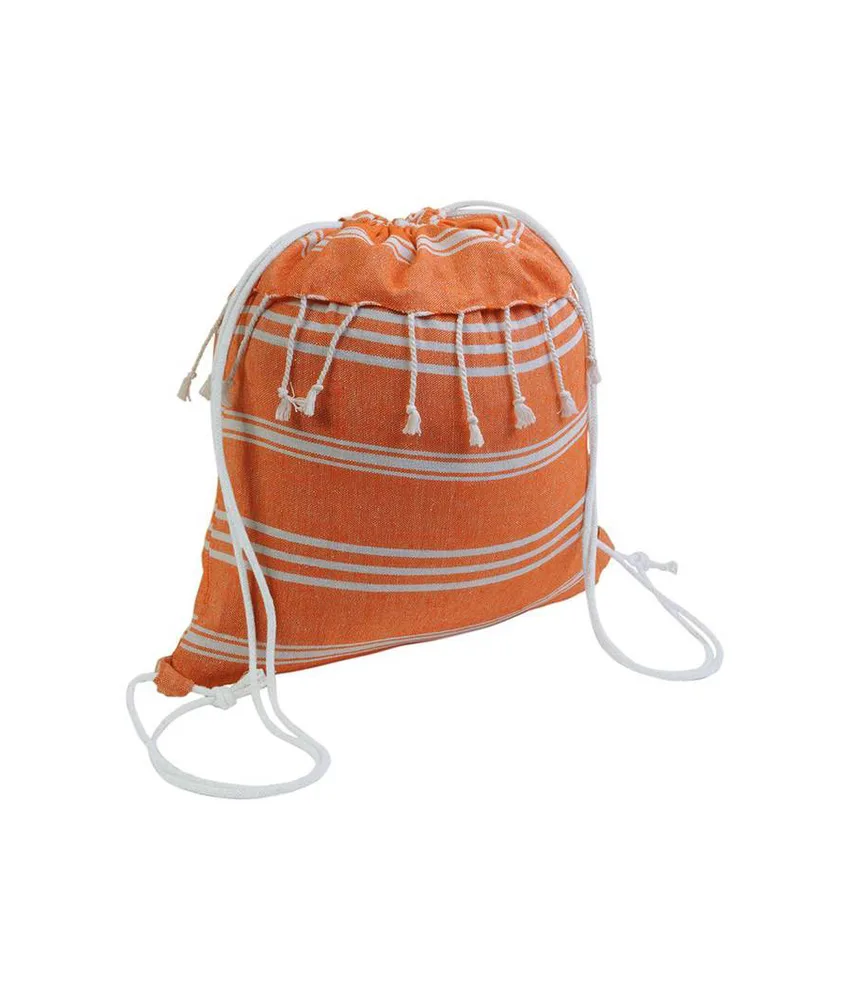 50 pezzi Zainetto fouta in cotone 180 g/m2 con chiusura a strappo Handle