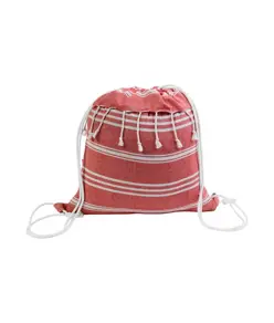 Zainetto fouta in cotone 180 g/m2 con chiusura a strappo Handle