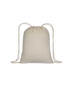 Zainetto in cotone 135 g/m2 con chiusura a strozzo,  base in sughero Handle