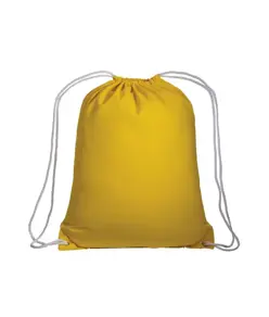 Zainetto in cotone 135 g/m2 con chiusura a strozzo Handle