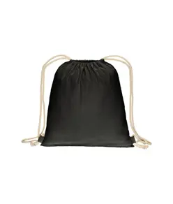 Zainetto in cotone 180 g/m2, con chiusura a strozzo Handle