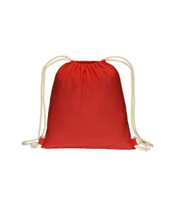 Zainetto in cotone 180 g/m2, con chiusura a strozzo Handle