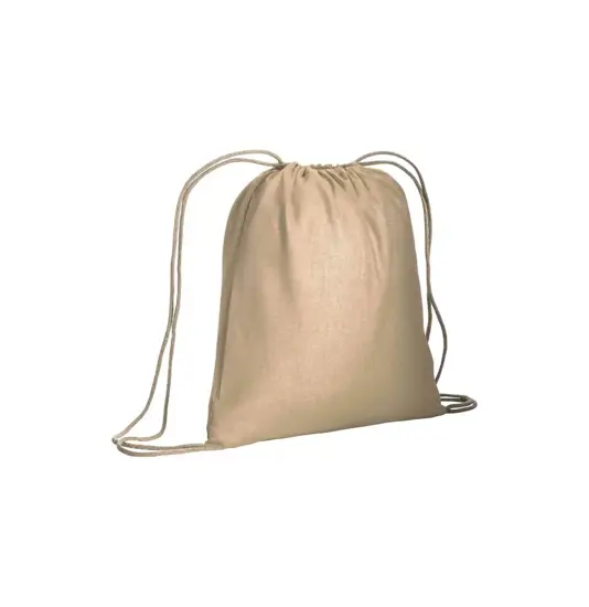 Zainetto in cotone 95gm2 con chiusura a strozzoZainetto in cotone con angoli rinforzati Handle